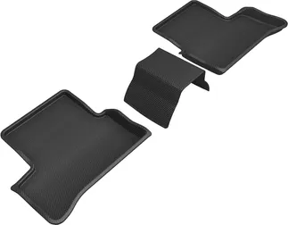 3D MAXpider Kagu Floor Mat For 19-22 Mercedes A (V177) - Black R2 (3Pcs Design)